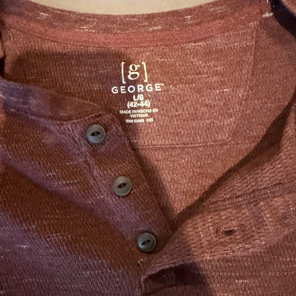 George Burgundy Casual Shirt